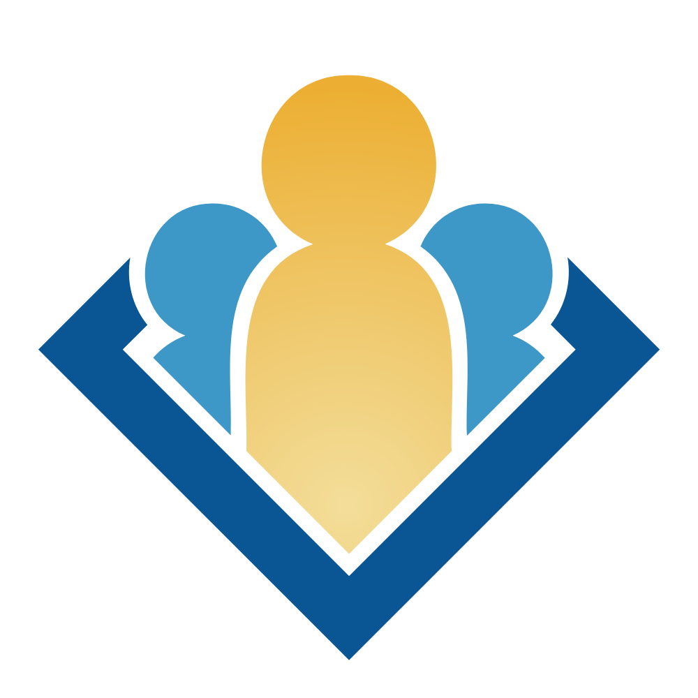 golden person in front of people