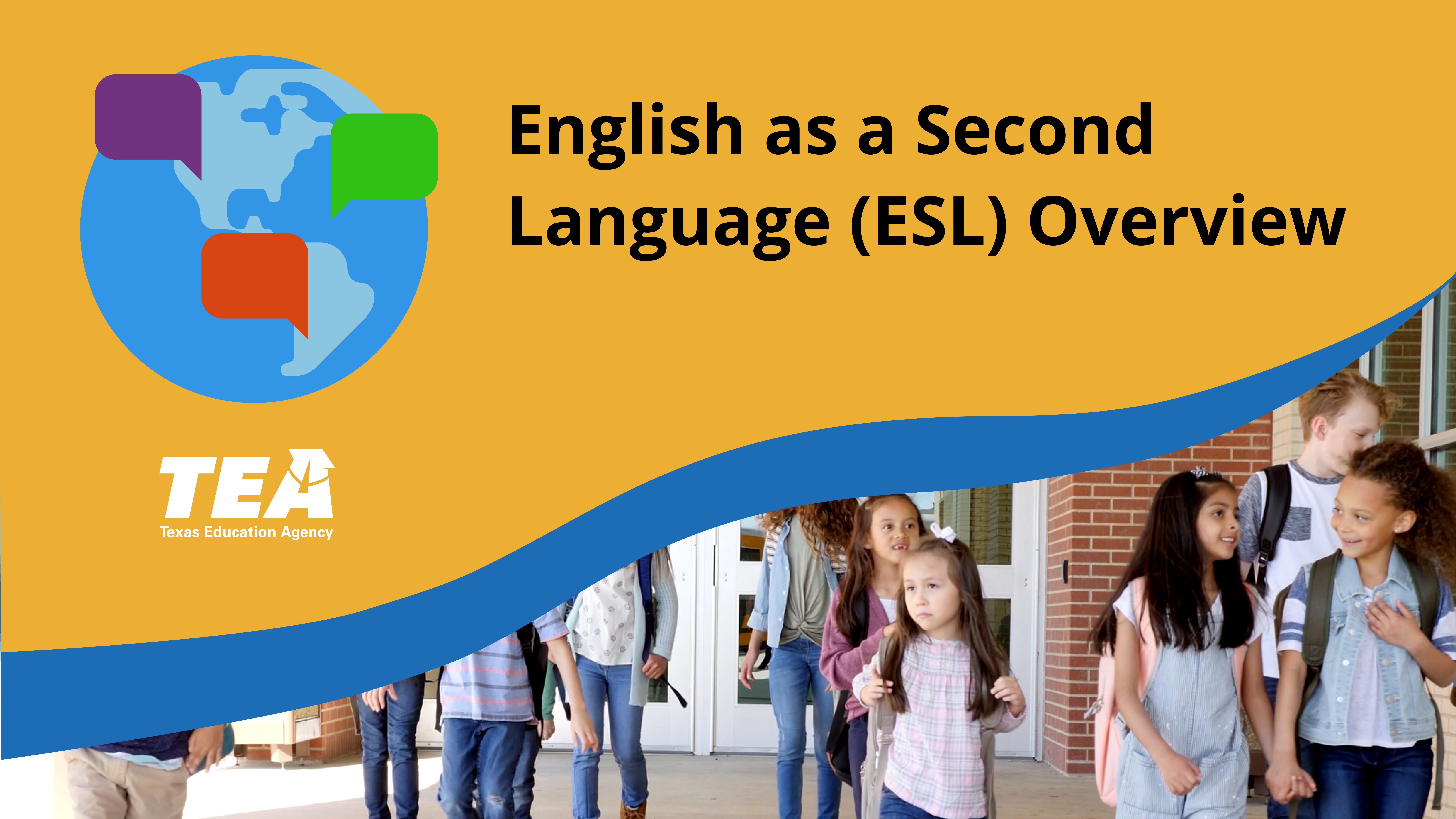 English as a Second Language Overview Video Logo